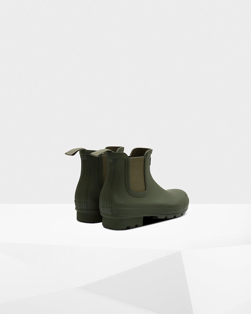 Hunter Original Chelsea Boots - Online Store Mens Dark Olive - NCYAQB831